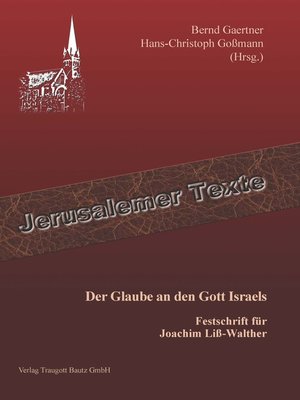 cover image of Der Glaube an den Gott Israels